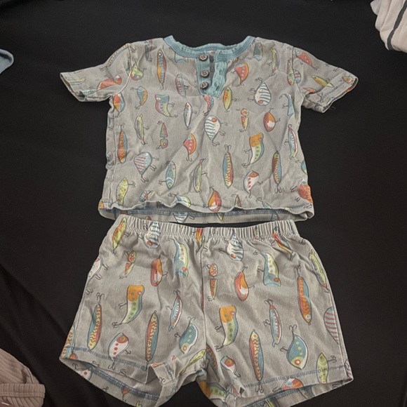 Colorful Fish Print Baby Set - Picture 1 of 1